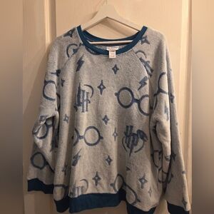 Wizarding World Women's Harry Potter Fleece Pajama Top, Size XXL